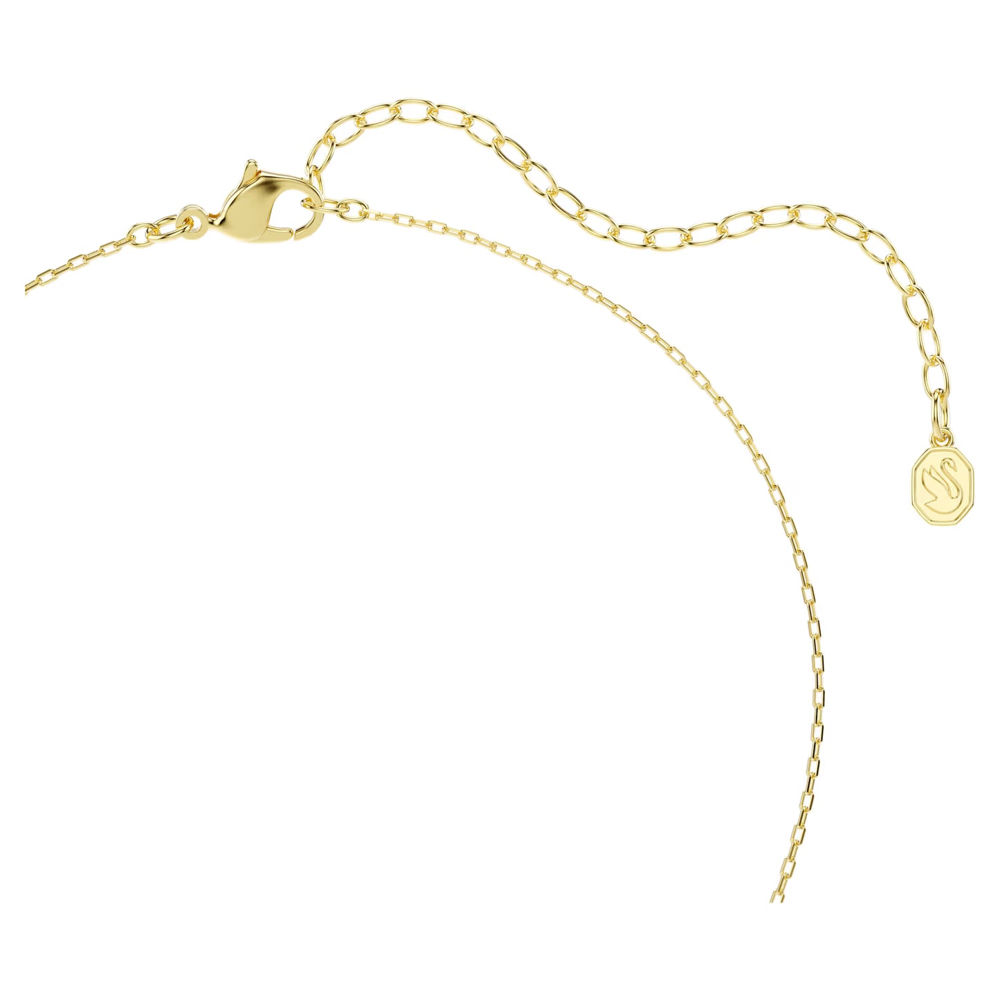 Idyllia pendant, Mixed cuts, Heart, Key, Pink, Gold-tone plated