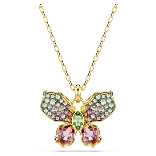 Idyllia pendant, Mixed cuts, Pavé, Butterfly