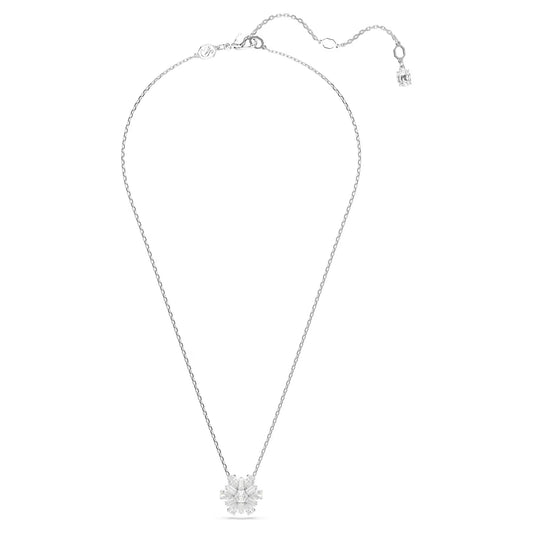 Idyllia pendant, Mixed cuts, Snowflake, White