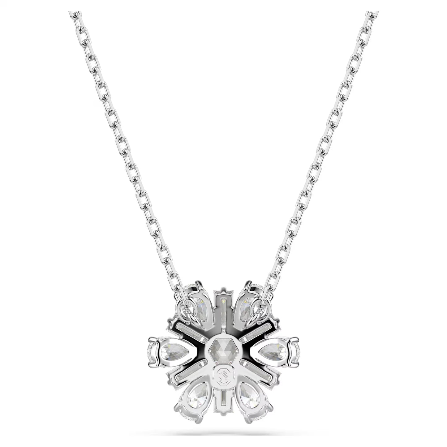 Idyllia pendant, Mixed cuts, Snowflake, White