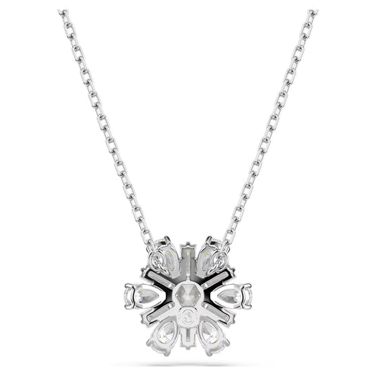 Idyllia pendant, Mixed cuts, Snowflake, White