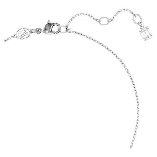 Idyllia pendant, Shell, Blue, Rhodium plated