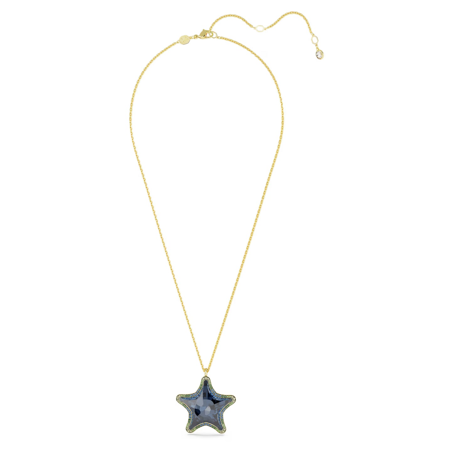 Idyllia SCS pendant, Starfish, Blue, 18K gold finish