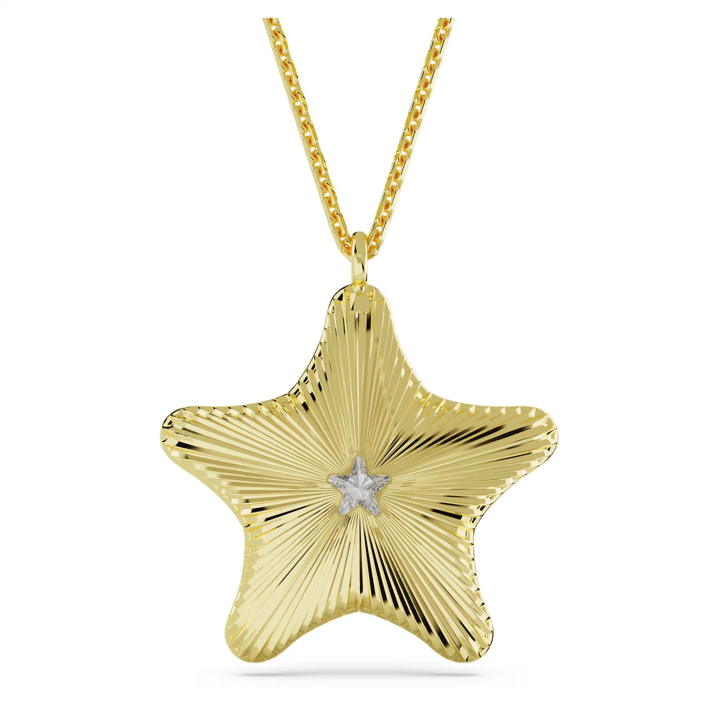 Idyllia SCS pendant, Starfish, Blue, 18K gold finish