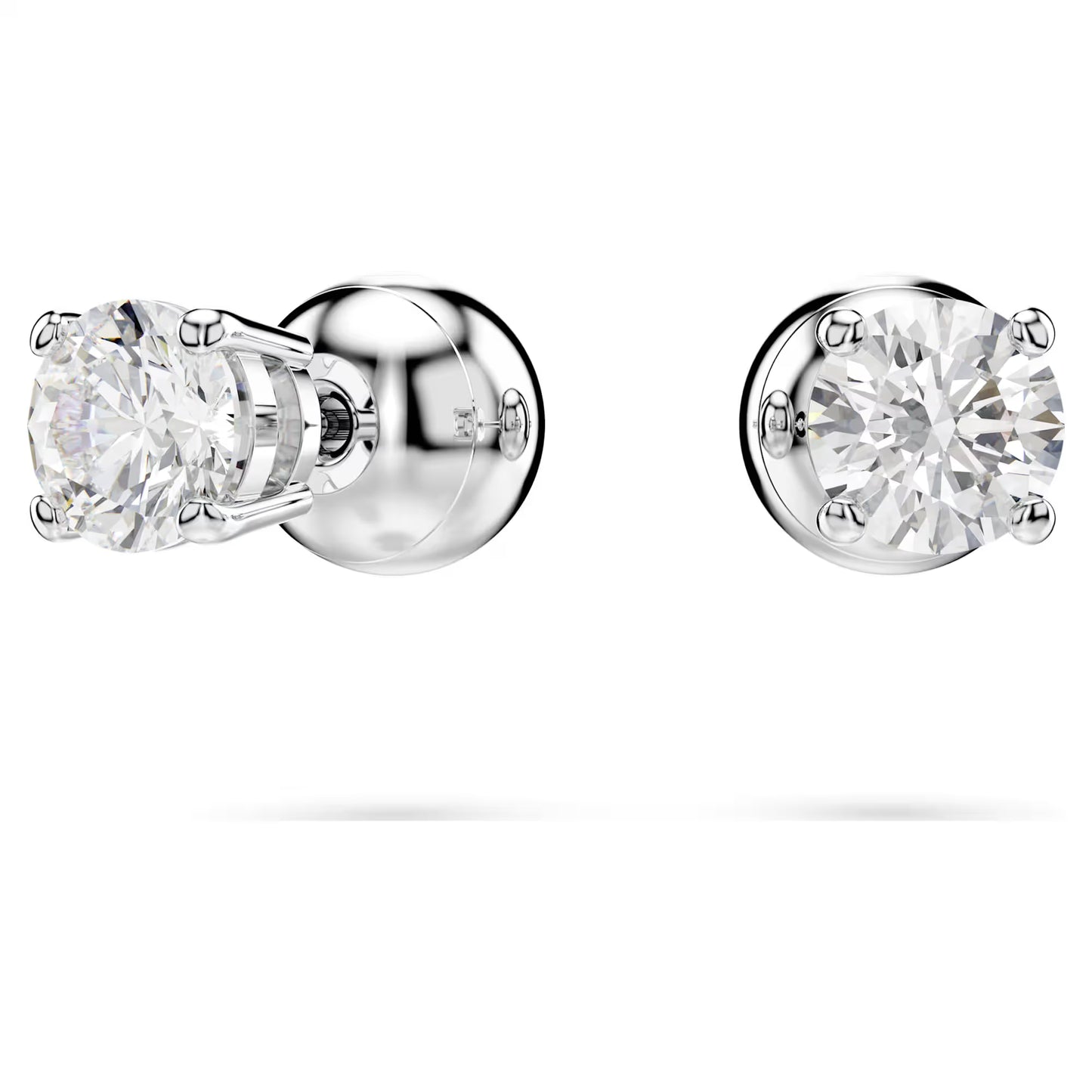 Hyperbola set, Heart, White, Rhodium