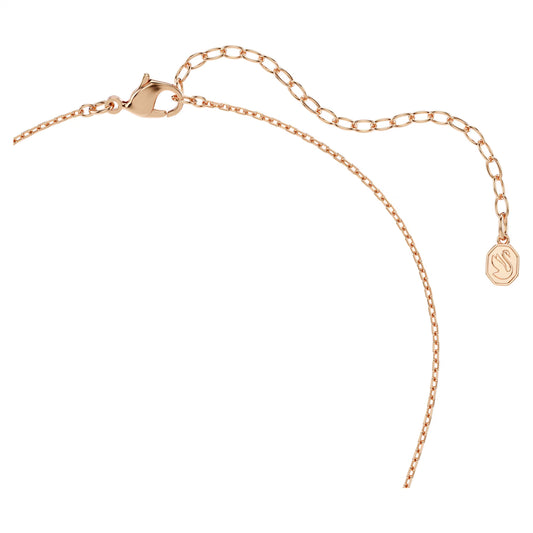 Idyllia set, Mixed cuts, Heart with arrow, White, 18K rose gold finish