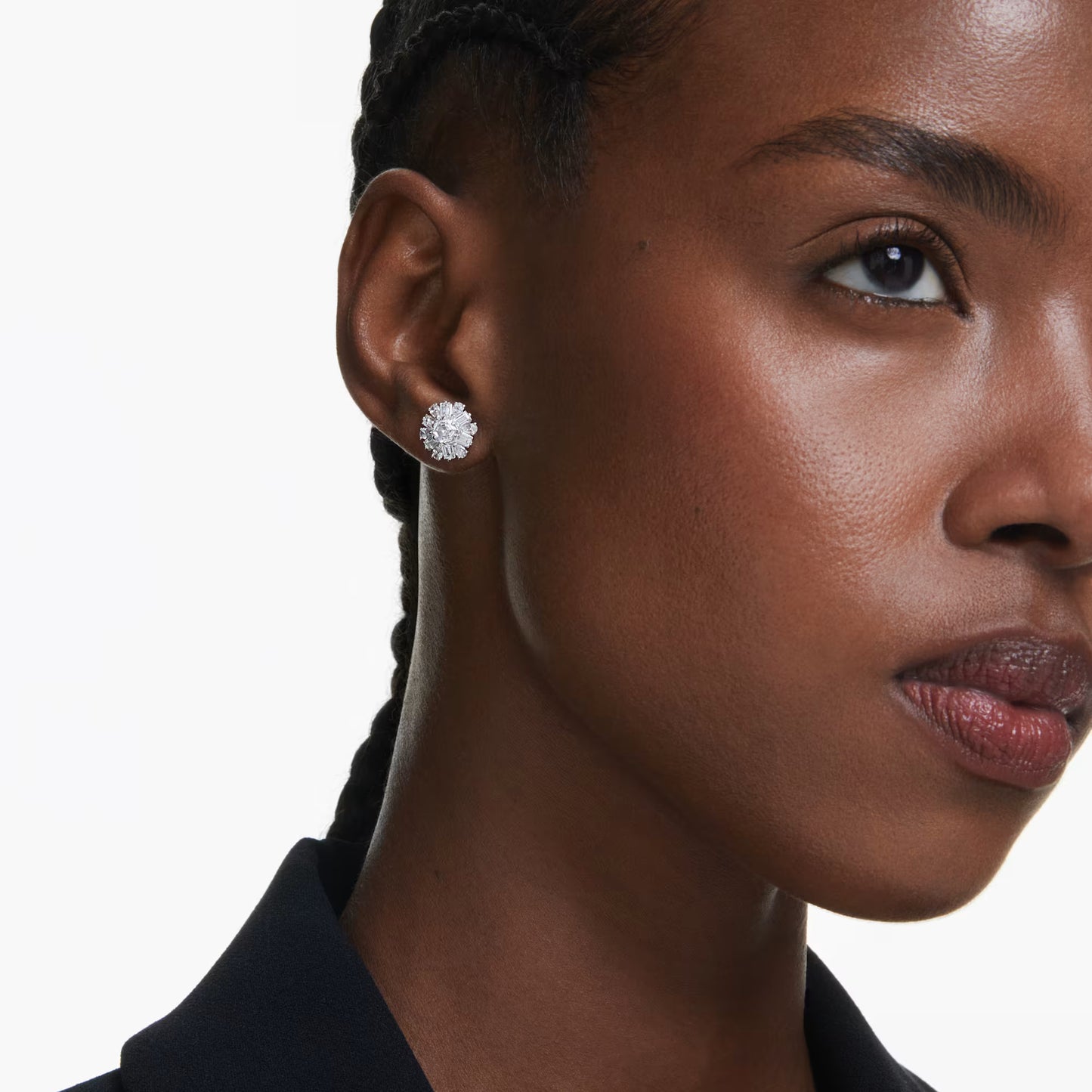 Idyllia stud earrings, Mixed cuts, Snowflake