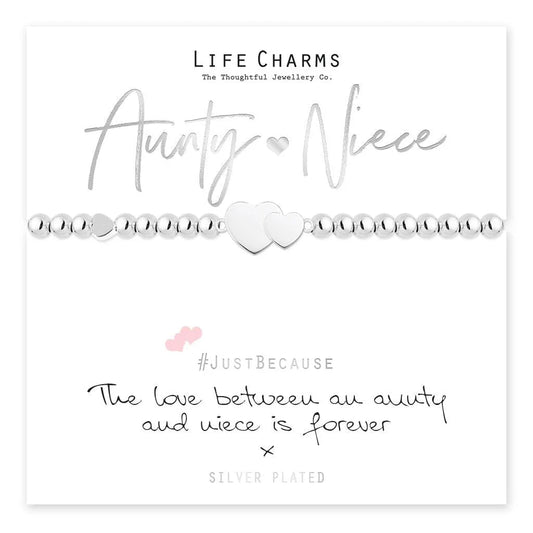 Aunty & Niece Life Charms Bracelet