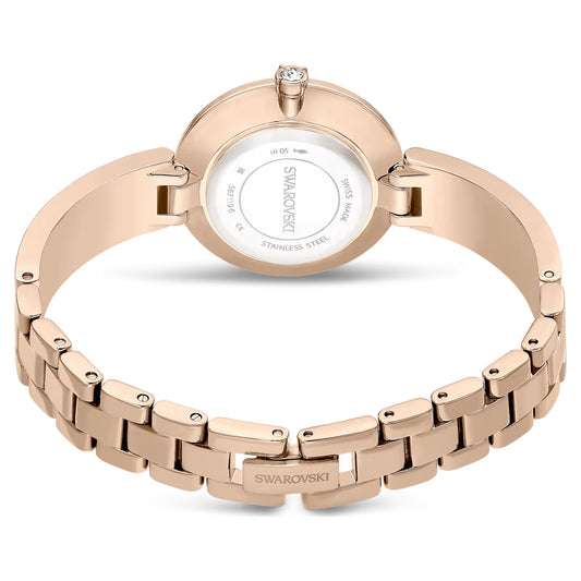 Illumina watch, Swiss Made, Metal bracelet, Gold tone, Champagne gold-tone finish
