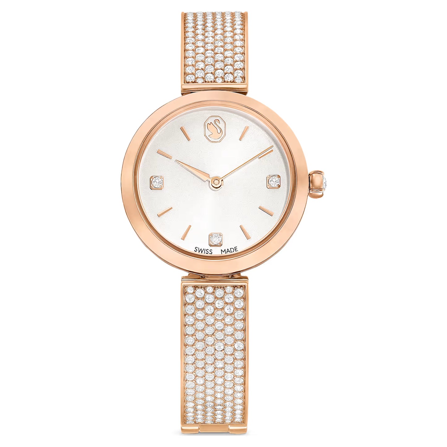Illumina watch, Swiss Made, Metal bracelet, Rose gold tone, Rose gold-tone finish