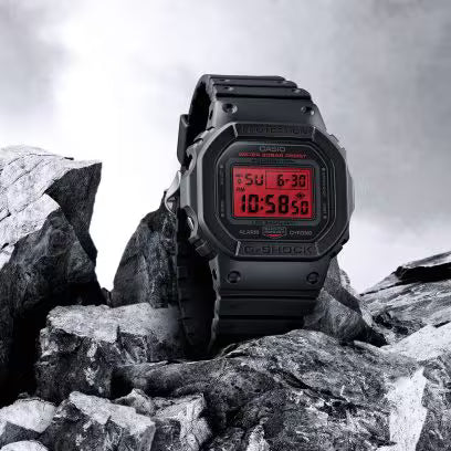 G-Shock Origin 5600 Series Black & Red Digital Watch