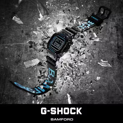 G-SHOCK BAMFORD Collaboration Model DIGITAL 5600 SERIES Rubber Strap Watch