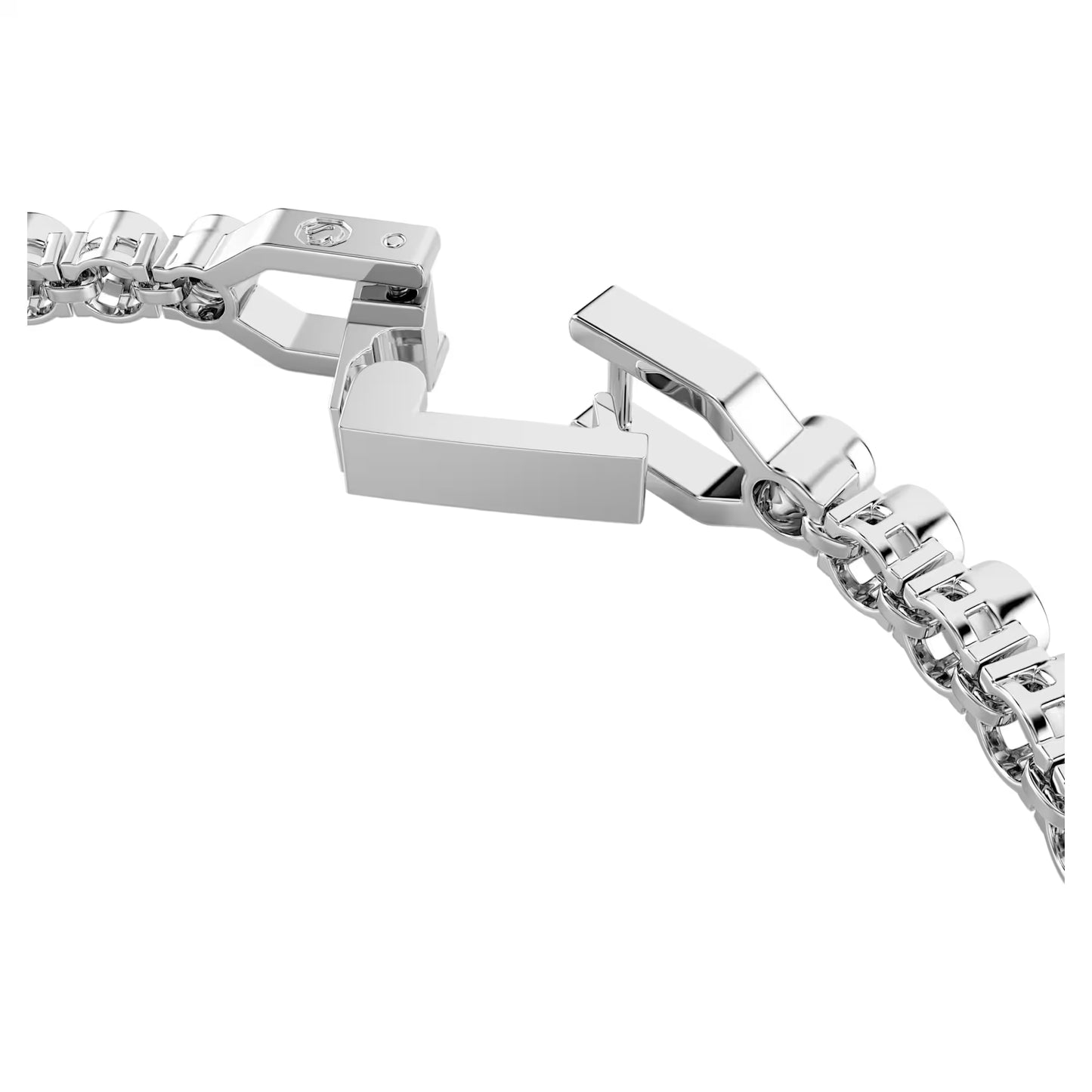 Imber Emily Tennis bracelet, Round cut, Black, Rhodium plated