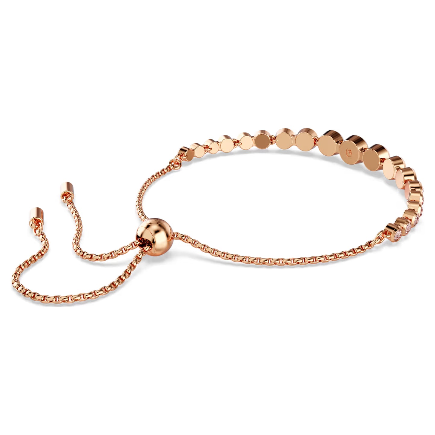 Imber Tennis bracelet, Mixed cuts, Pink, Rose-Tone