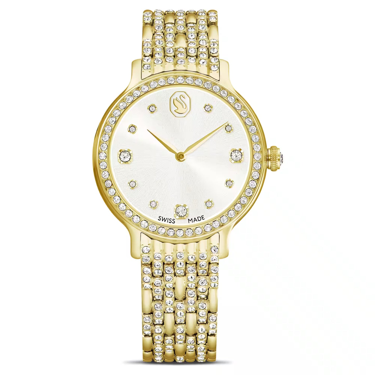 Imber watch, Swiss Made, Metal bracelet, Gold tone, Gold-tone finish