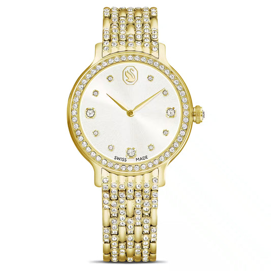 Imber watch, Swiss Made, Metal bracelet, Gold tone, Gold-tone finish