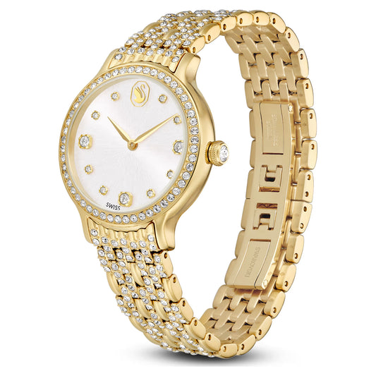 Imber watch, Swiss Made, Metal bracelet, Gold tone, Gold-tone finish