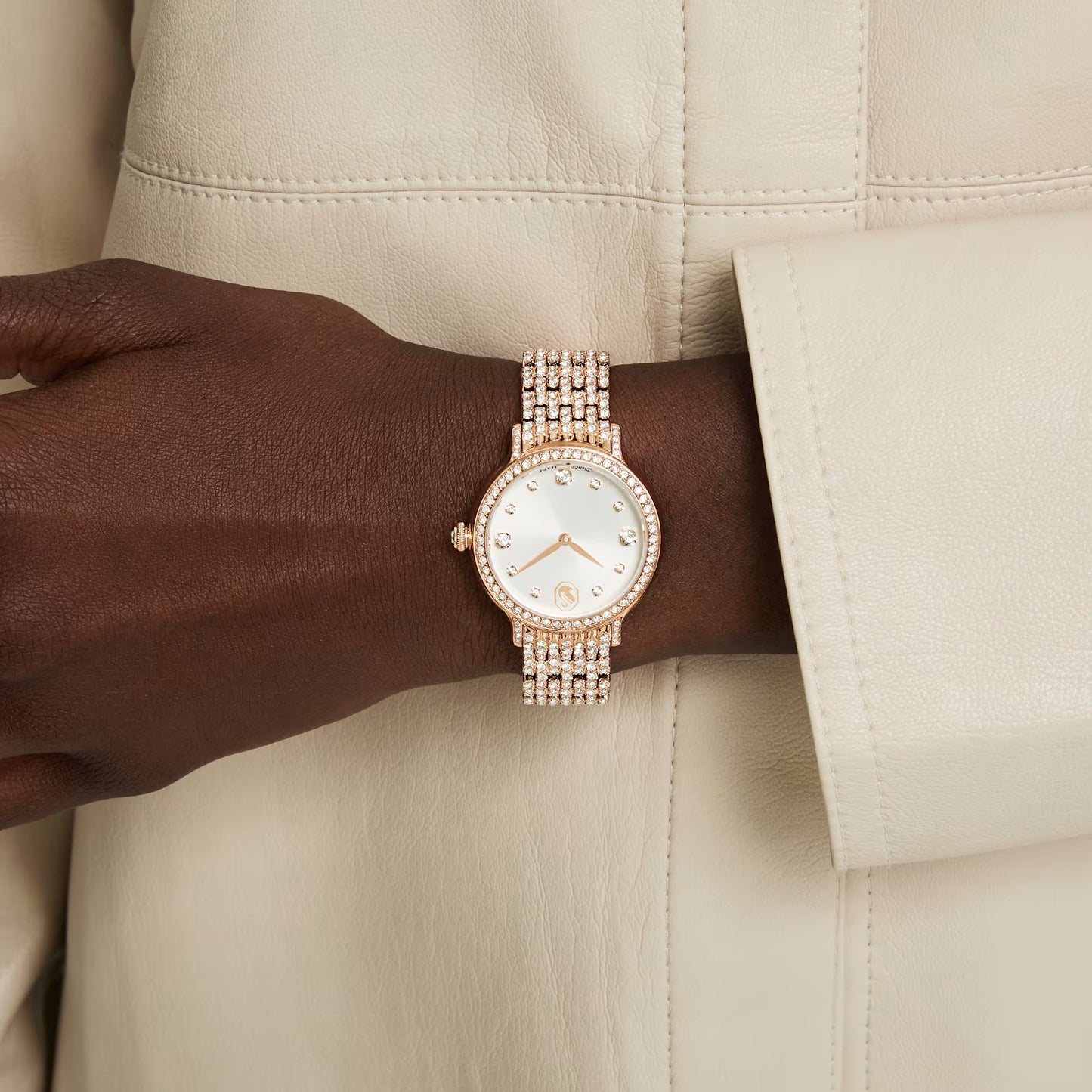 Imber watch, Swiss Made, Metal bracelet, Rose gold tone, Rose gold-tone finish