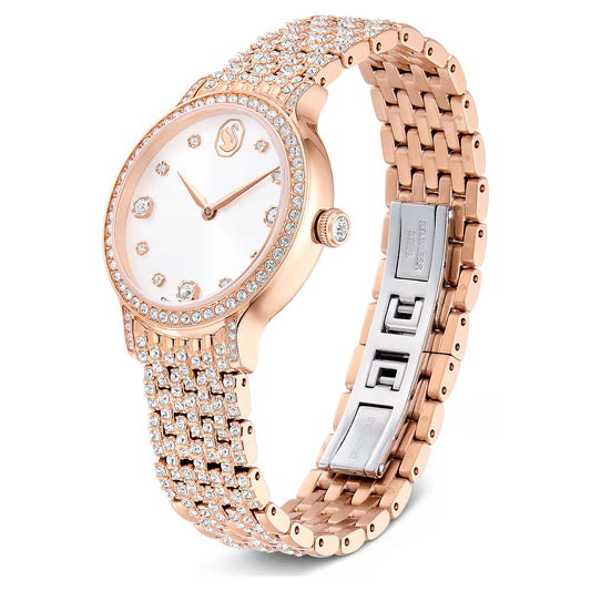 Imber watch, Swiss Made, Metal bracelet, Rose gold tone, Rose gold-tone finish