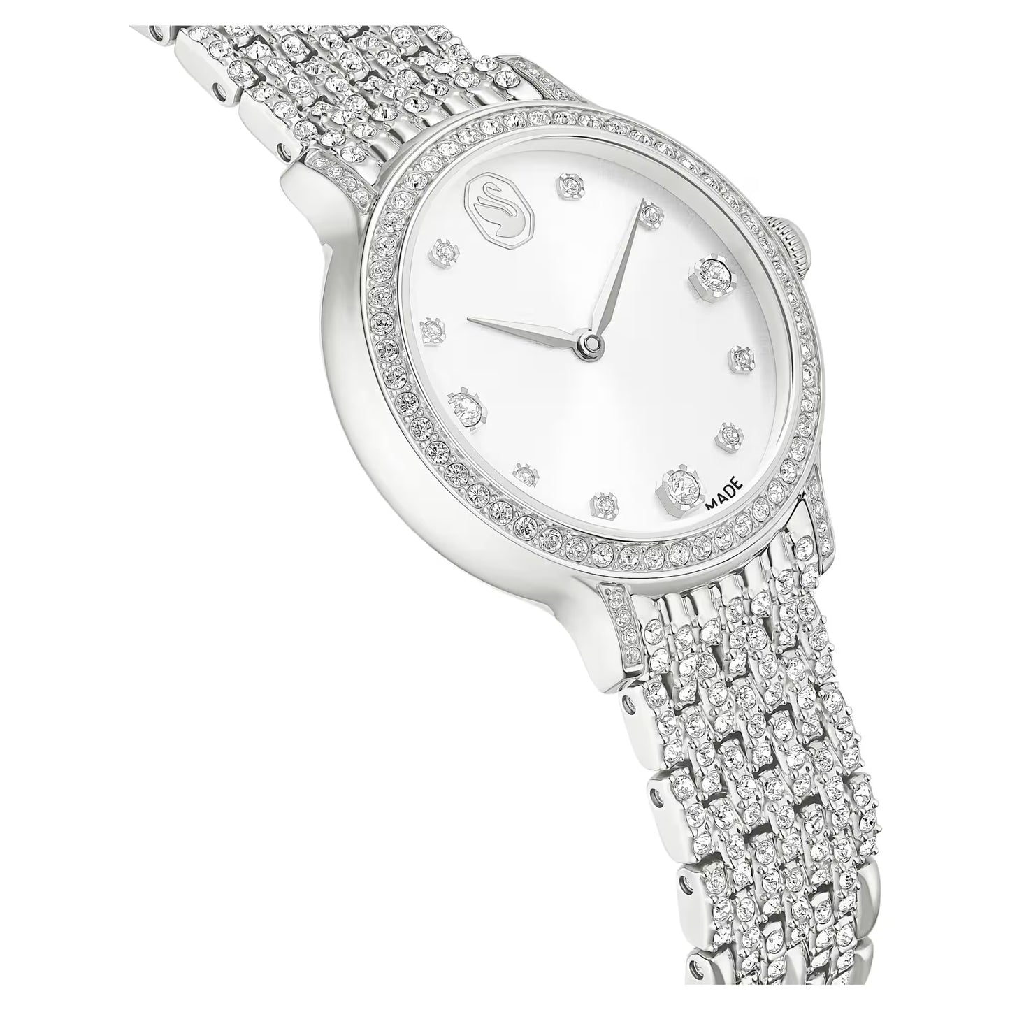 Imber watch, Swiss Made, Metal bracelet, Silver tone, Stainless steel