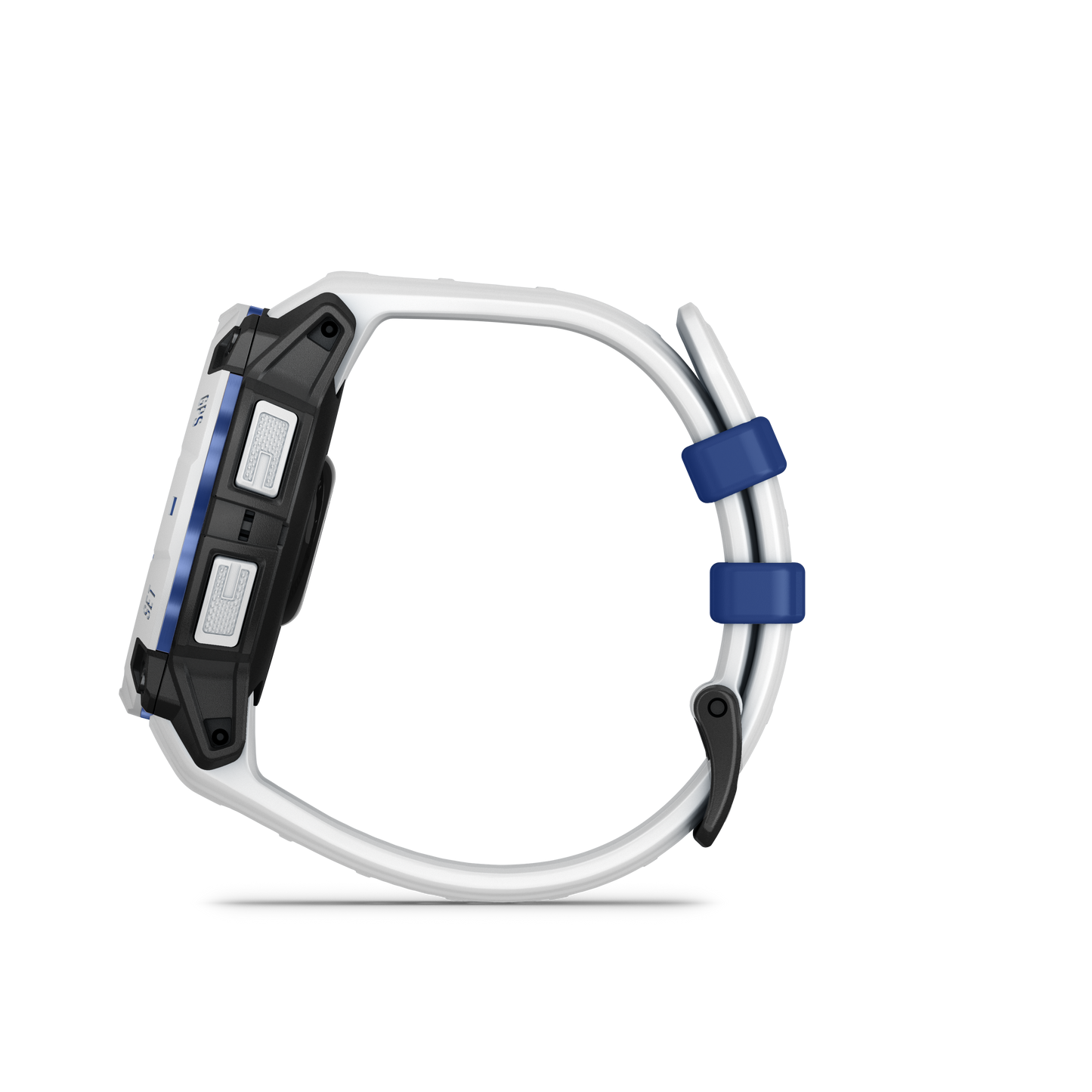 Garmin Instinct 3 45mm Solar Whitestone with Whitestone Bolt Blue Band