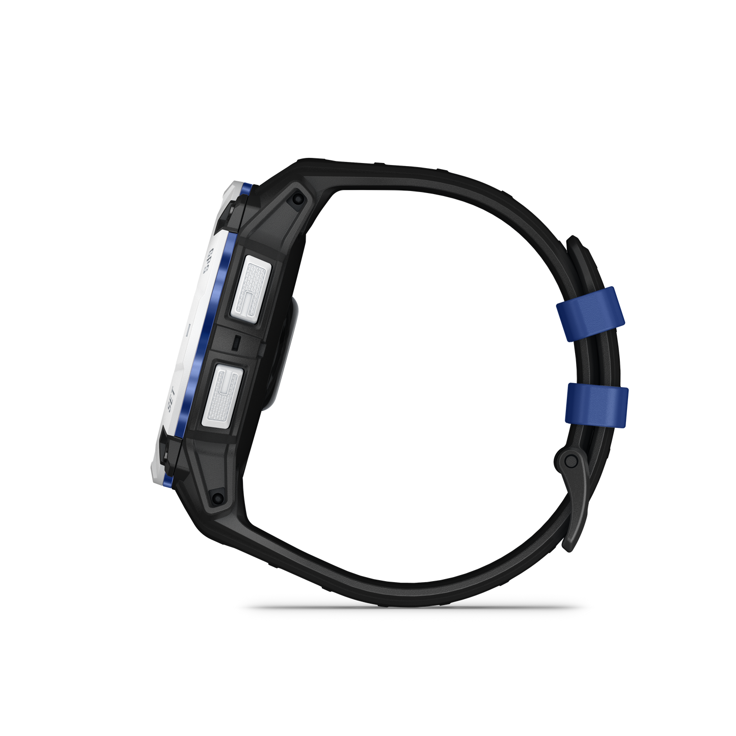 Garmin Instinct 3 50mm Solar Whitestone with Black Bolt Blue Band