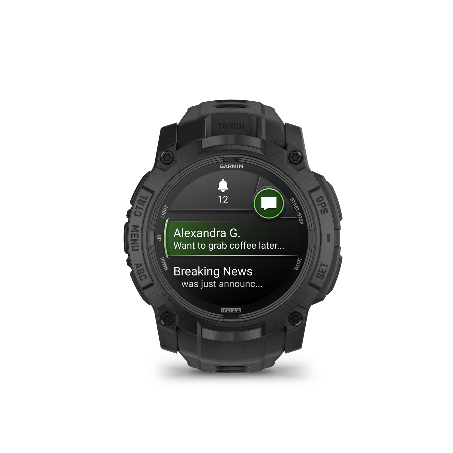 Garmin Instinct 3 50mm AMOLED Tactical Edition Black with Black Band