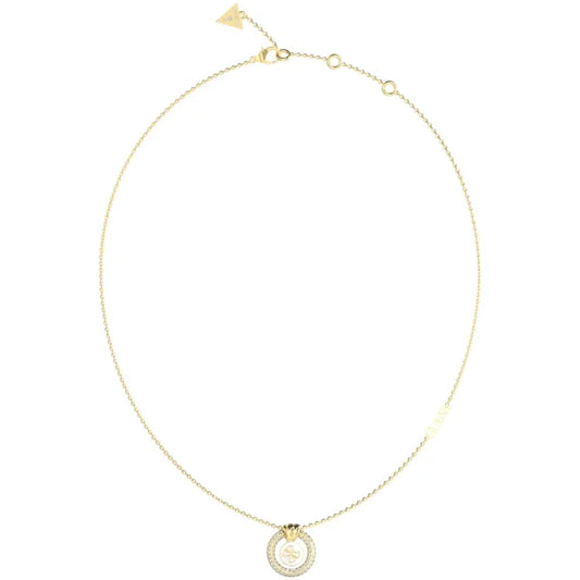 Gold and White CZ Necklace