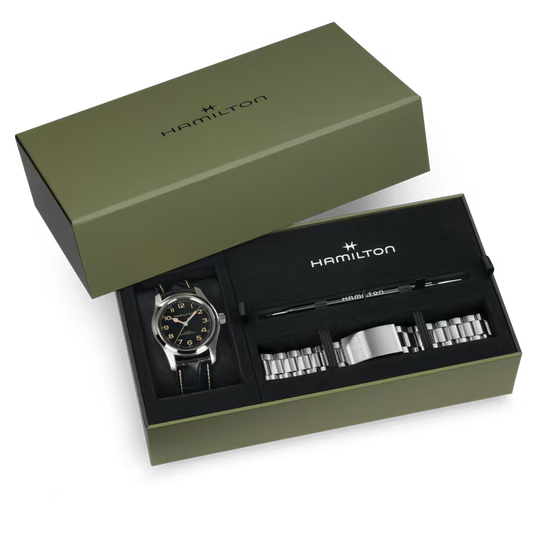 Hamilton Khaki Field Murph Auto 42mm Watch & Bracelet Bundle