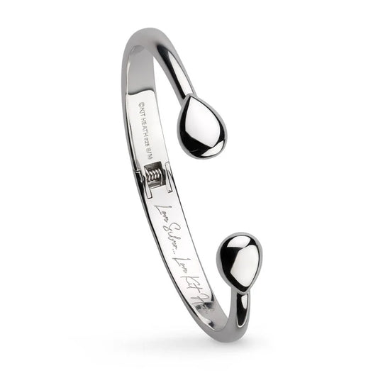 Sterling Silver Coast Pebble Smooth Hinged Bangle