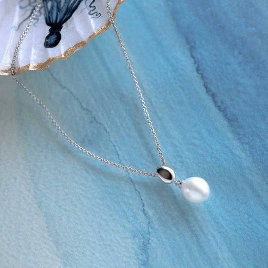 Coast Pebble Pearl Necklace