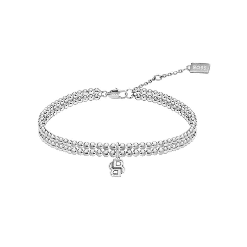 Stainless Steel Double B Beads Bracelet