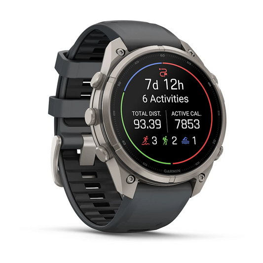 Garmin Fenix 9 Pro 47mm AMOLED Titanium with Graphite/Black Silicone Band