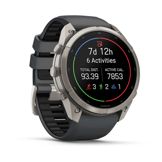 Garmin Fenix 9 Pro 51mm AMOLED Titanium with Graphite/Black Silicone Band