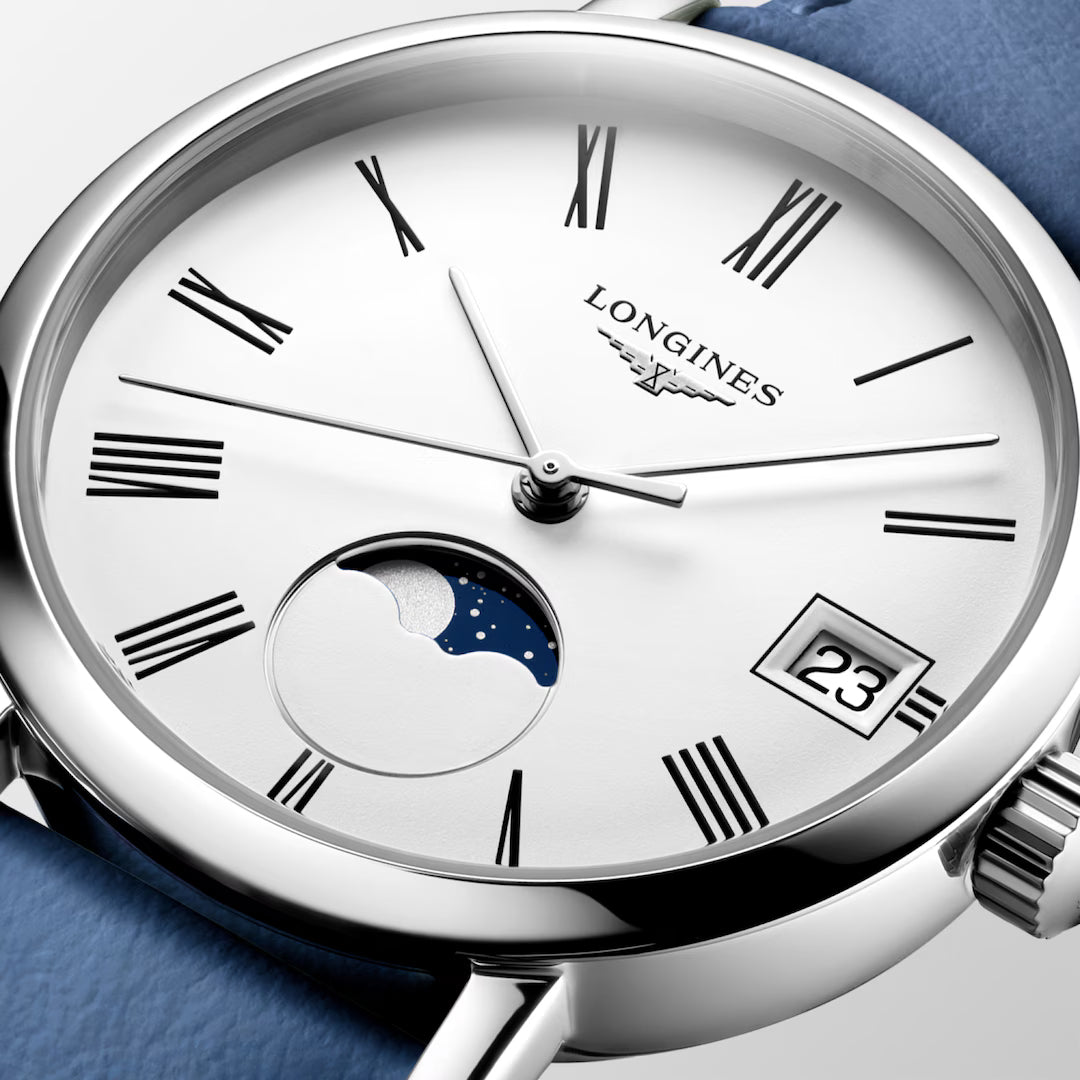 EX-DISPLAY egant Collection Moonphase 30mm Quartz Watch