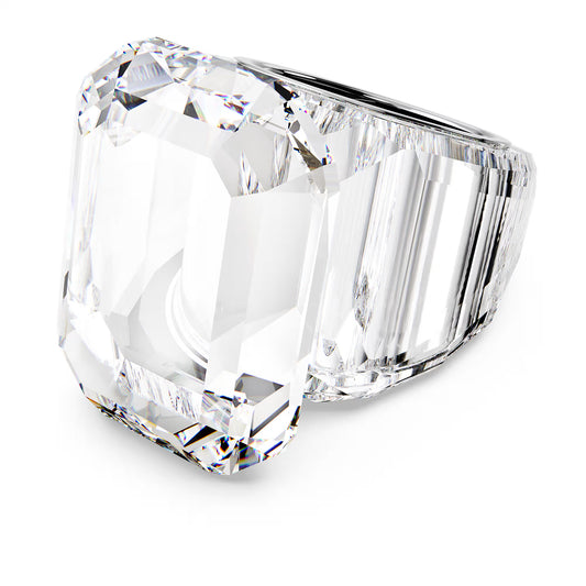 Lucent cocktail ring, Octagon cut, White, S55