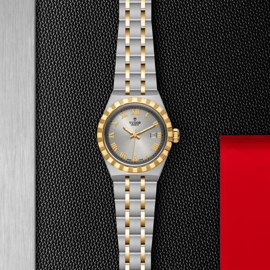 ROYAL 28mm | Steel Case Gold Bezel