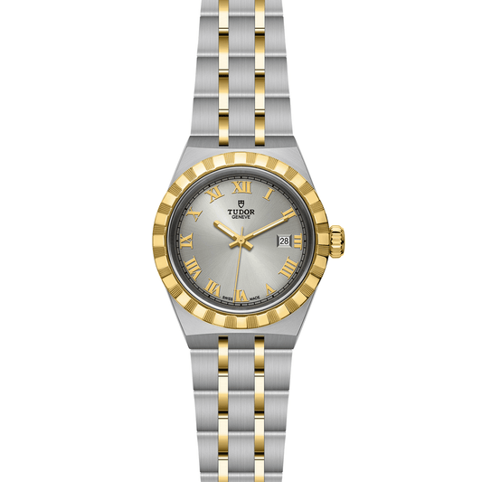 ROYAL 28mm | Steel Case Gold Bezel
