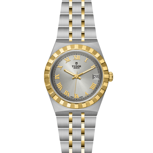 ROYAL 34mm | Steel Case Gold Bezel