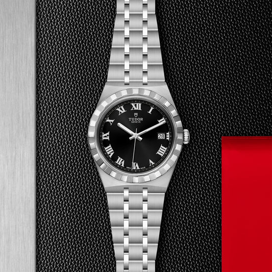 ROYAL 38mm | Steel Case Black Dial