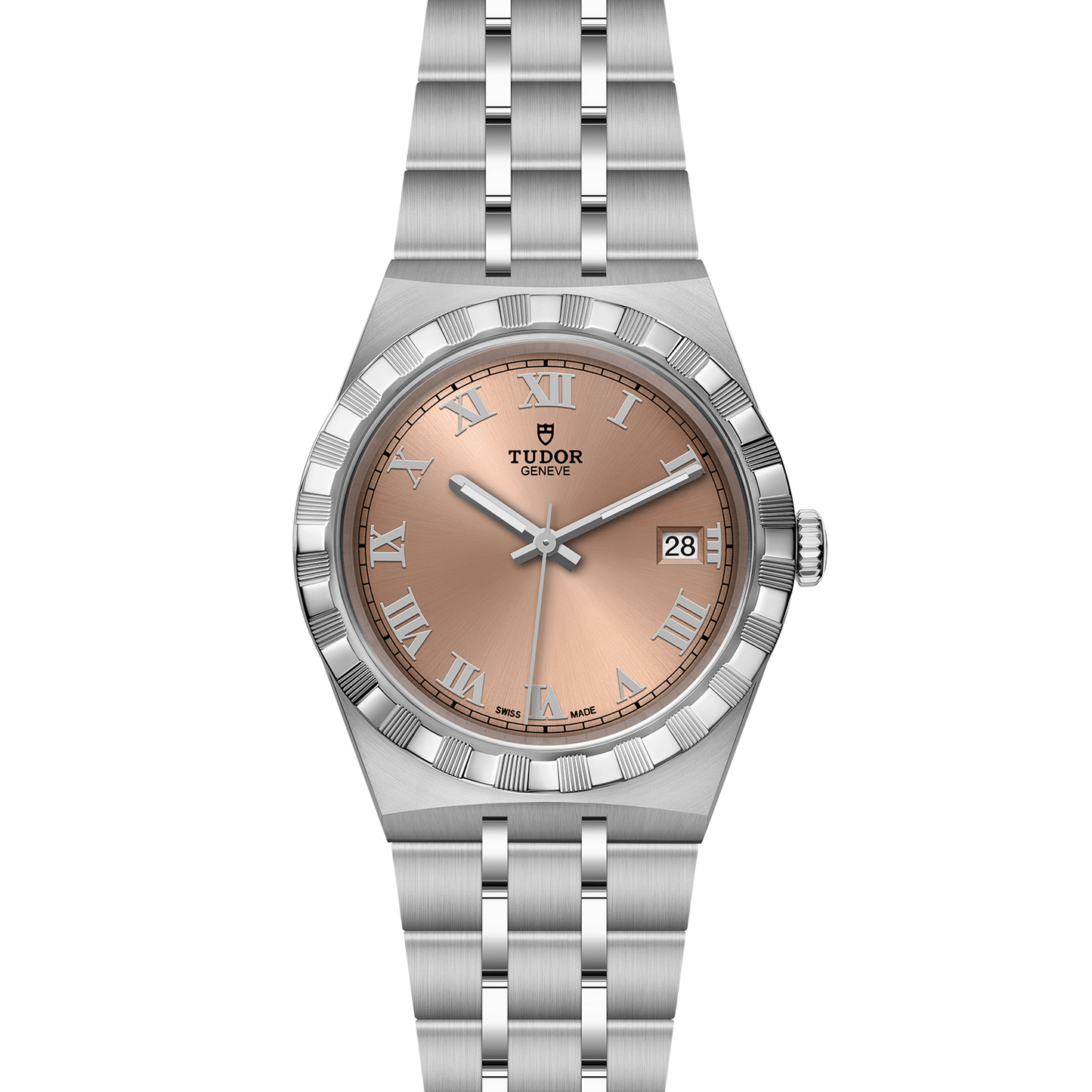 ROYAL 38mm | Steel Case Salmon Dial
