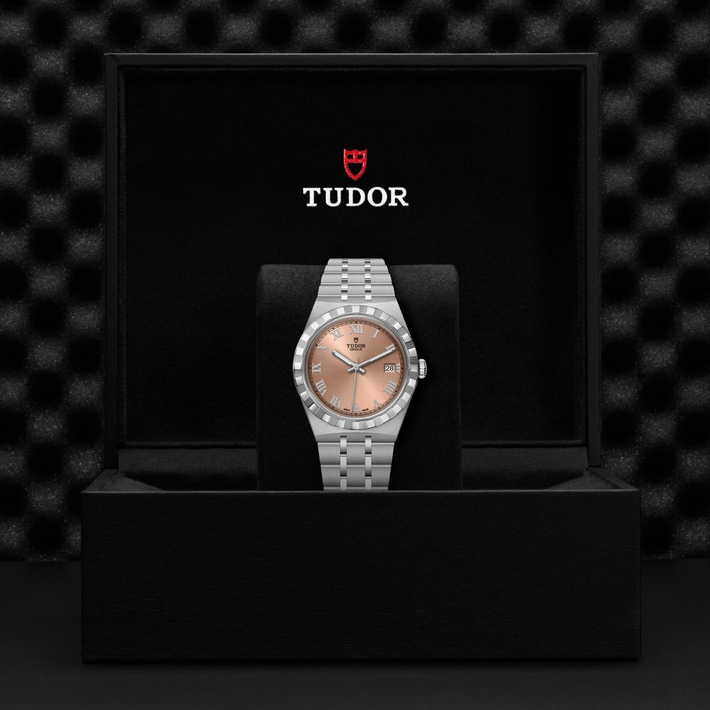 ROYAL 38mm | Steel Case Salmon Dial