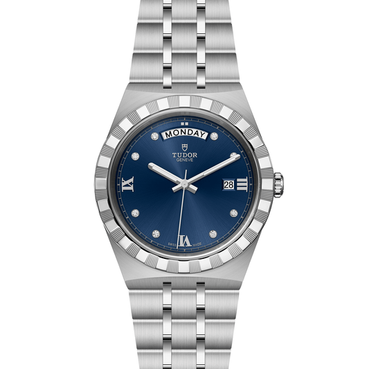 ROYAL 41mm | Steel Case Blue Diamond Dot Dial