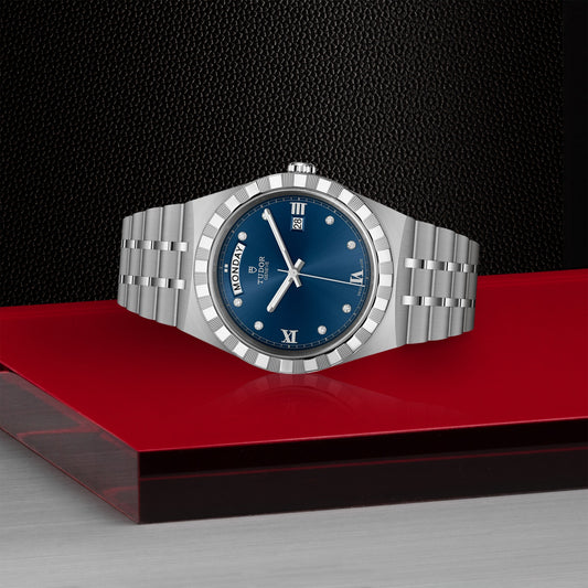 ROYAL 41mm | Steel Case Blue Diamond Dot Dial
