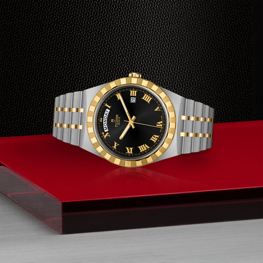 ROYAL 41mm | Steel Case Gold Bezel