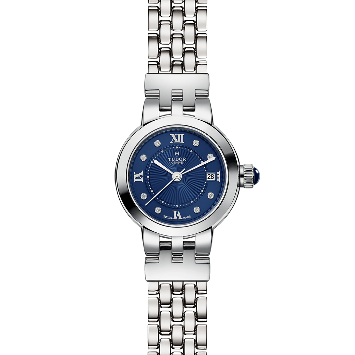 CLAIR DE ROSE 26mm | Steel Case Blue Diamond Dot Dial