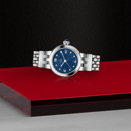 CLAIR DE ROSE 26mm | Steel Case Blue Diamond Dot Dial