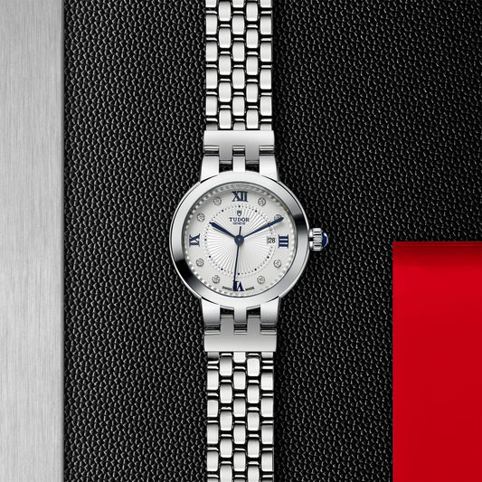 CLAIR DE ROSE 30mm | Steel Case Opaline & Diamond Dot Dial