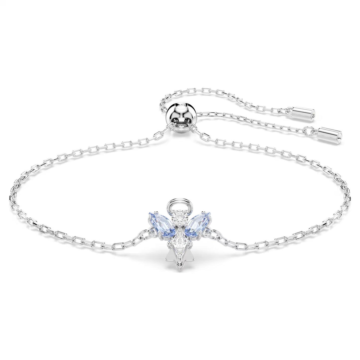 Magic bracelet, Angel, Blue, Rhodium plated