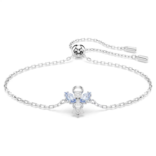 Magic bracelet, Angel, Blue, Rhodium plated